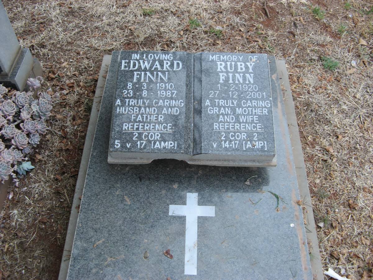 FINN Edward 1910-1987 &amp; Ruby 1920-2001
