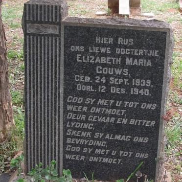GOUWS Elizabeth Maria 1939-1940