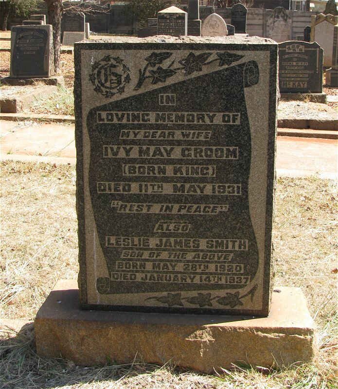 GROOM Ivy May nee KING -1931 :: SMITH Leslie James 1920-1937