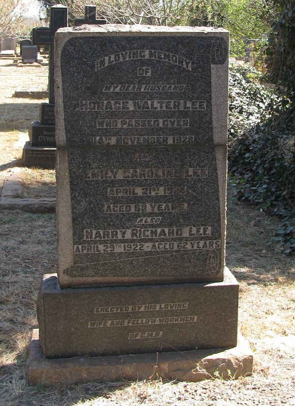 LEE Horace Walter -1928 &amp; Emily Caroline -1924 :: LEE Harry Richard -1922