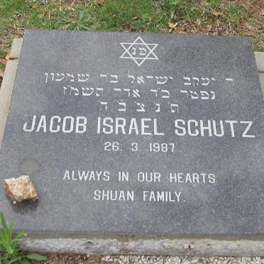 SCHUTZ Jacob Israel -1987