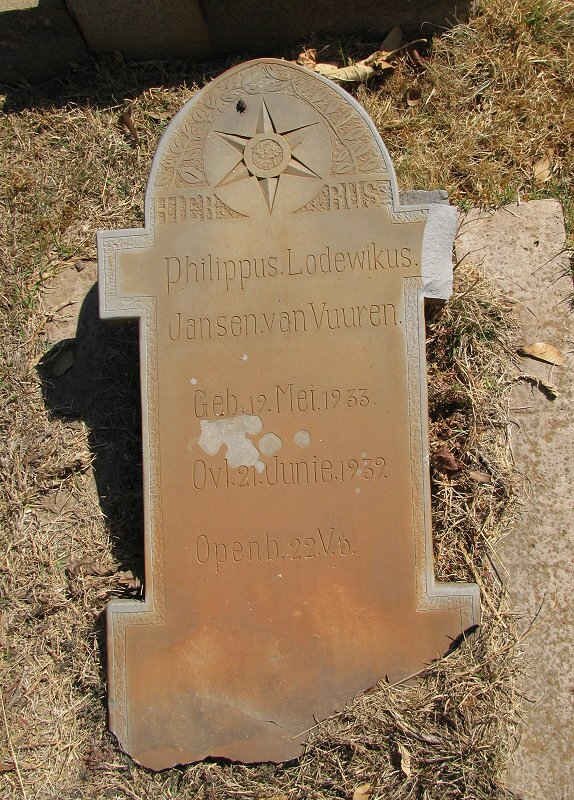 VUUREN Philippus Lodewikus, jansen van 1935-1932