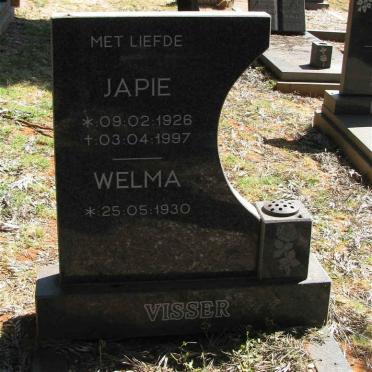 VISSER Japie 1926-1997 &amp; Welma 1930-