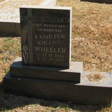 WHEELER Kathleen Johanna 1900-1992