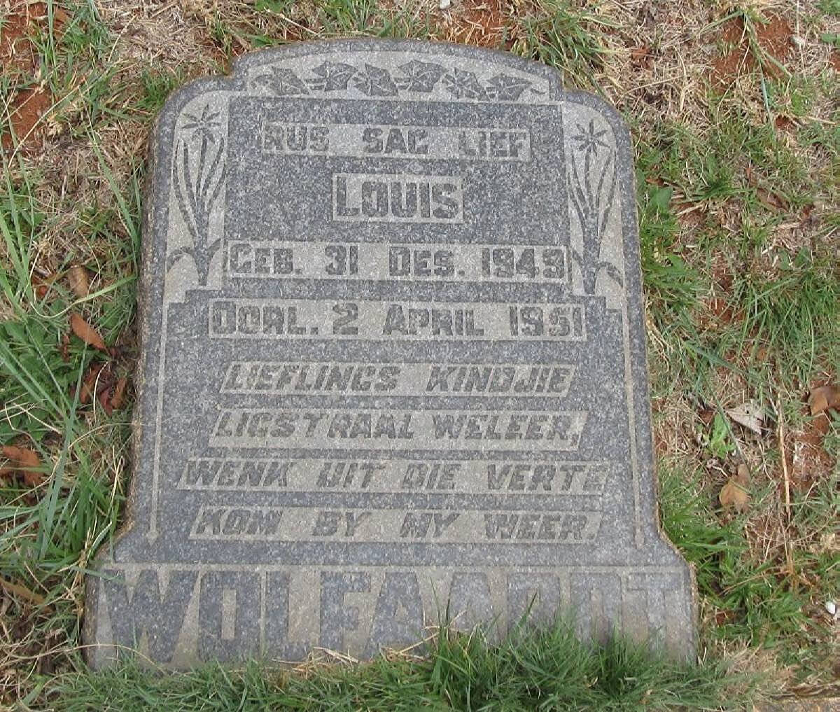 WOLFAARDT Louis 1949-1951