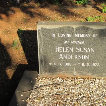 ANDERSON Helen Susan 1888-1978
