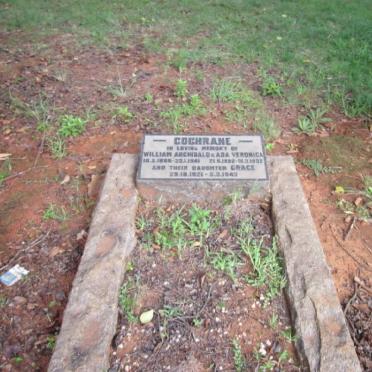 COCHRANE William Archibald 18??-1941 &amp; Ada Veronica 18??-1932 :: COCHRANE Grace 1921-1943