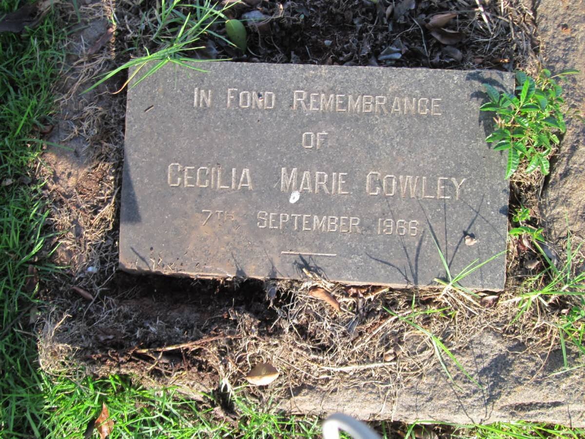 COWLEY Cecilia Marie -1966