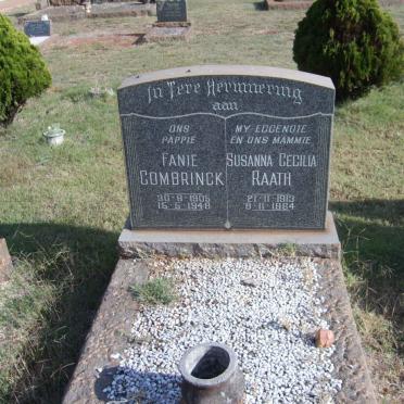 COMBRINCK Fanie 1905-1948 &amp; Susanna Cecilia RAATH 1913-1964