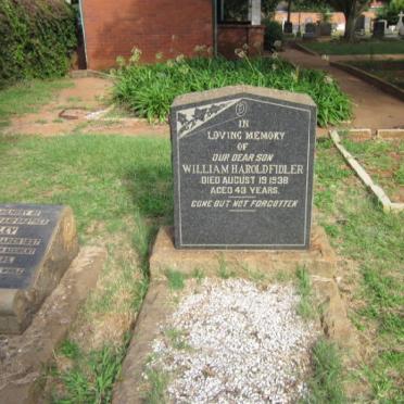 FIDLER William Harold -1938