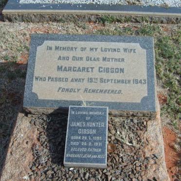 GIBSON James Hunter 1895-1971 &amp; Margaret -1943