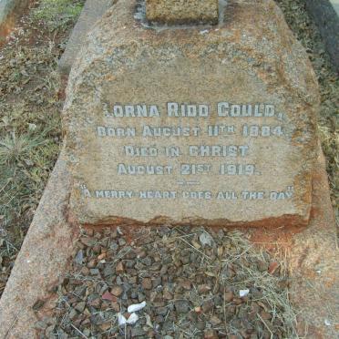 GOULD Lorna Ridd 1884-1919