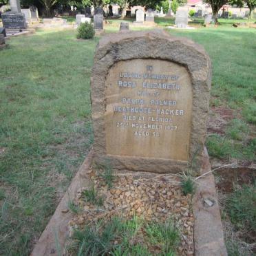 HACKER Rosa Elizabeth, HEATHCOTE -1927