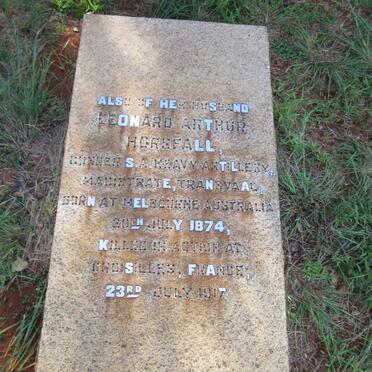 HORSFALL Leonard Arthur 1874-1917