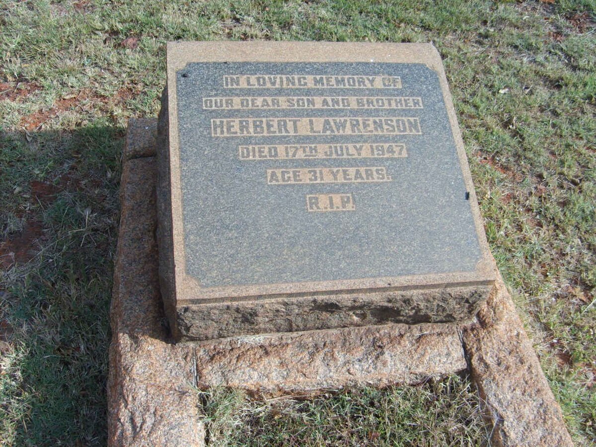 LAWRENSON Herbert -1947