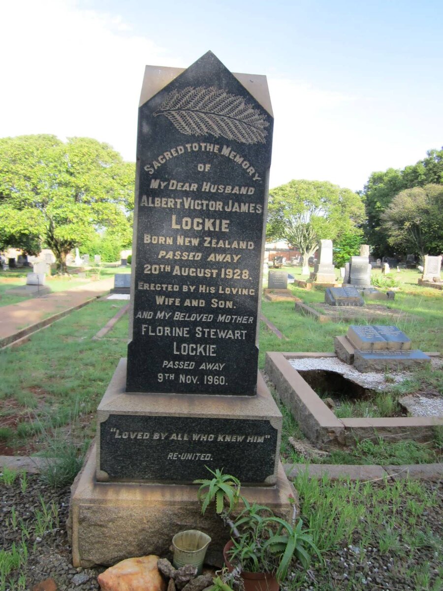 LOCKIE Albert Victor James -1928 &amp; Florine Stewart -1960