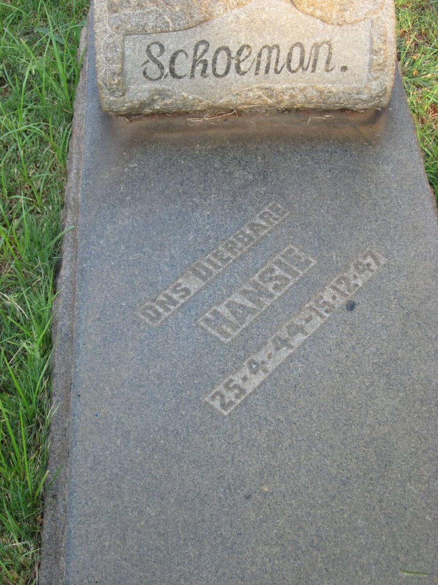 SCHOEMAN Hansie 1944-1947