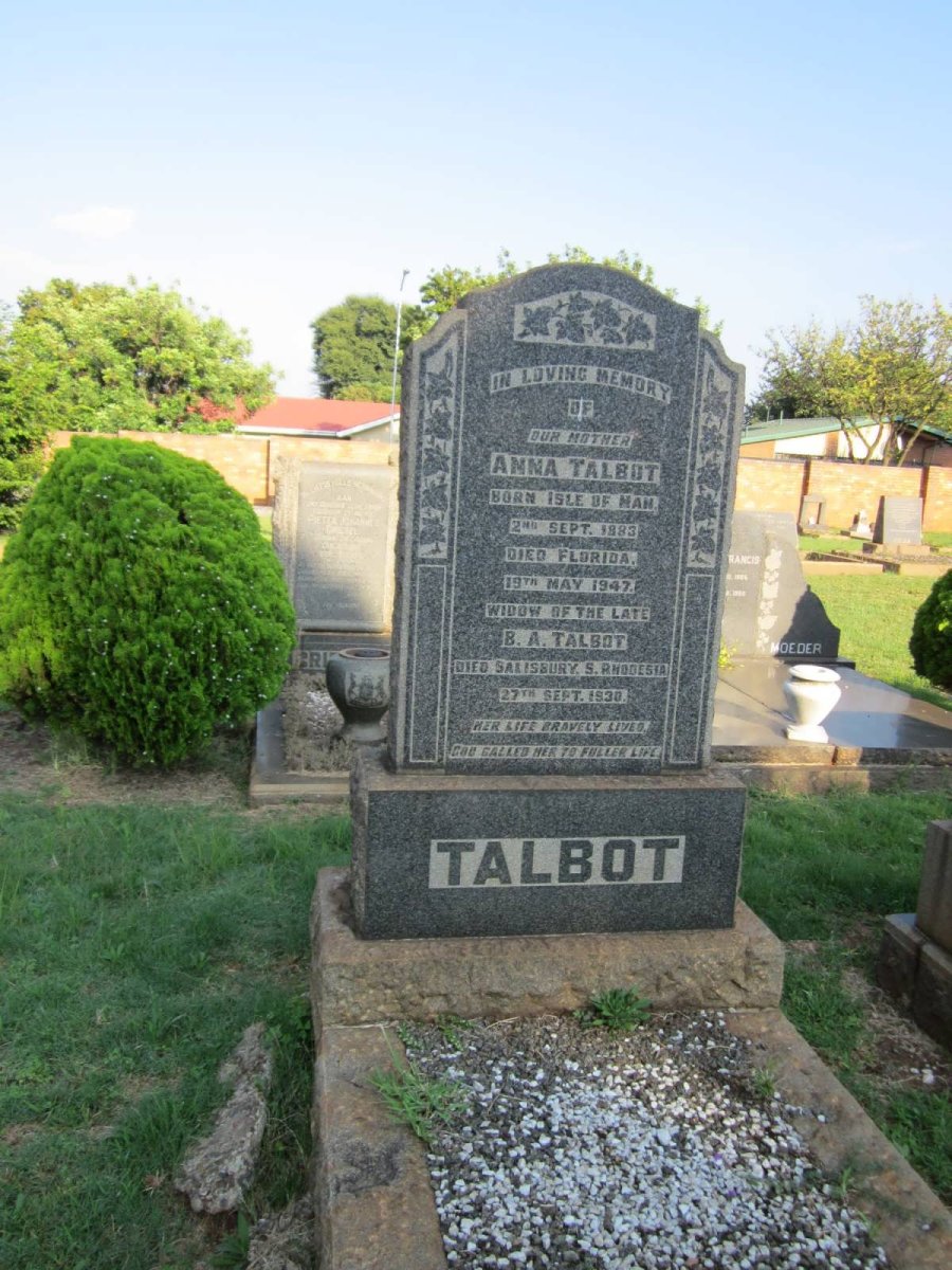 TALBOT Anna 1883-1947