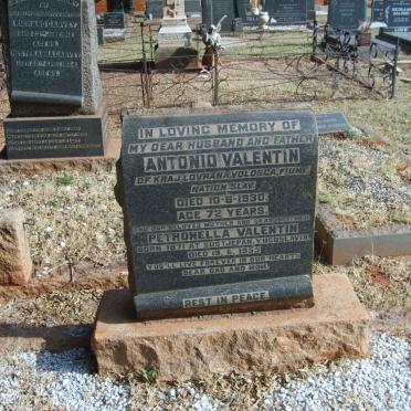 VALENTIN Antonio -1930 &amp; Petronella -1955