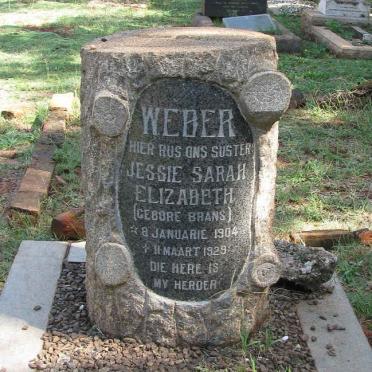 WEBBER Jessie Sarah Elizabeth nee BRANS 1904-1929