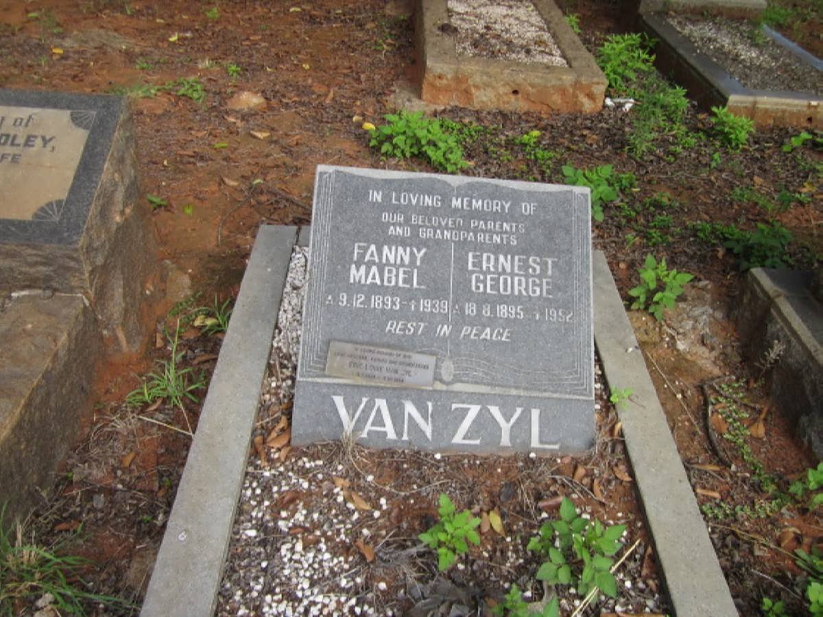 ZYL Ernest George, van 1895-1952 &amp; Fanny Mabel 1893-1939 