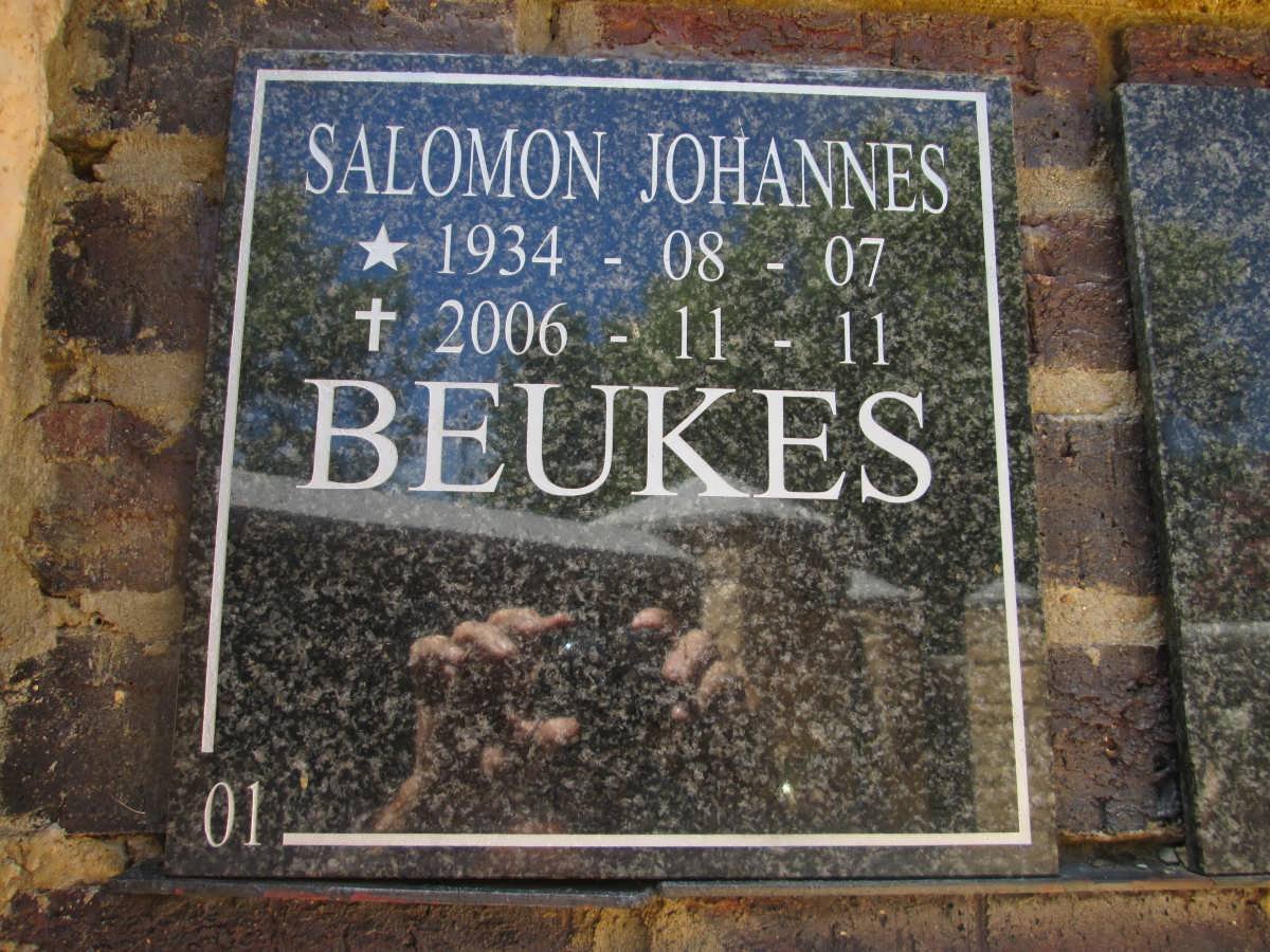 BEUKES Salomon Johannes 1934-2006