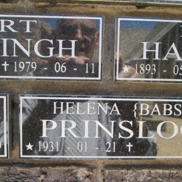 PRINSLOO Helena 1931-