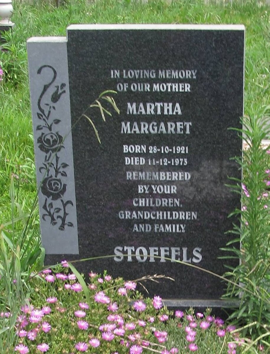STOFFELS Martha Margaret 1921-1973
