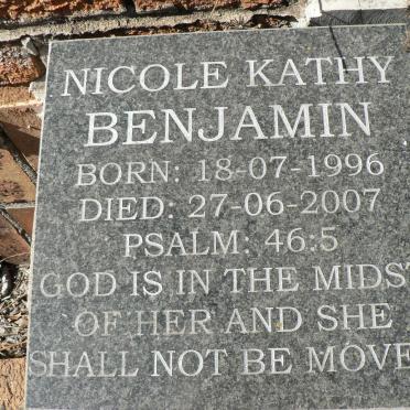 BENJAMIN Nicole Kathy 1996-2007