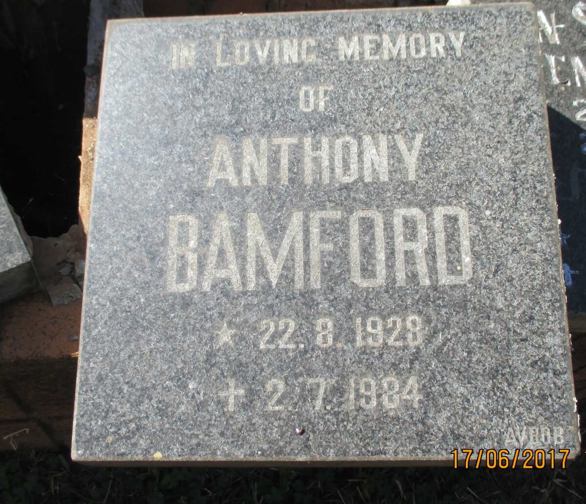 BAMFORD Anthony 1928-1984