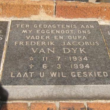 DYK Frederik Jacobus, van 1934-1994