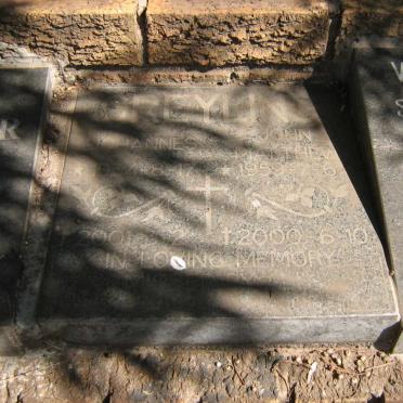 GREYLING Johannes 1934-2001 :: GREYLING John Matthew 1959-2000