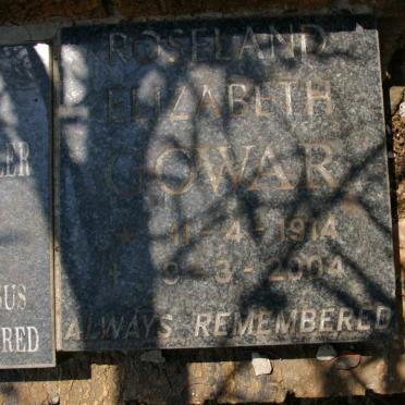 GOWAR Roseland Elizabeth 1914-2004