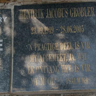 GROBLER Hendrik Jacobus 1949-2005
