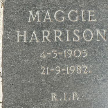 HARRISON Maggie 1905-1982