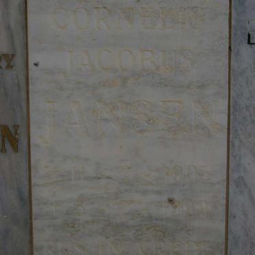 JANSEN Cornelis Jacobus 1905-19??