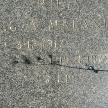 MALAN G.A. 1917-1979