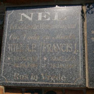 NEL Will A.P. 1913-199? &amp; Francis J. 19?5-1999