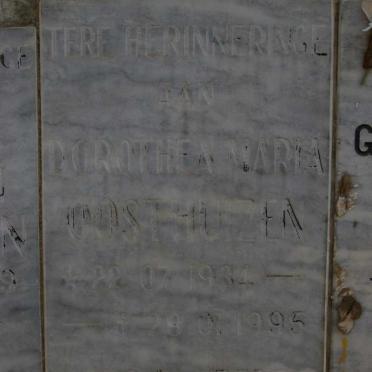 OOSTHUIZEN Dorothea Maria 1934-1995