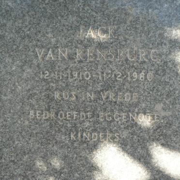 RENSBURG Jack, van 1910-1980