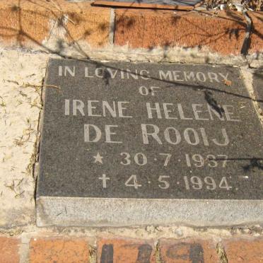 ROOIJ Irene Helene, de 1937-1994