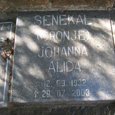 SENEKAL Johanna Alida nee CRONJE 1932-2003