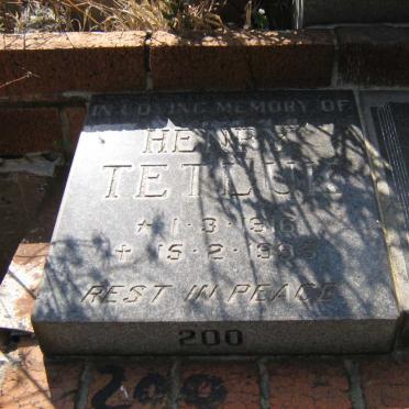 TETLUK Henry 1916-1995