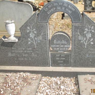 AS Mathys, van 1959- &amp; Johanna Maria 1962- :: VAN AS Natasha 1989-1989