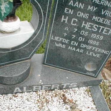 ALBERTS Hester H.C. 1959-1995