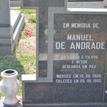 ANDRADE Manuel, de 1909-1990