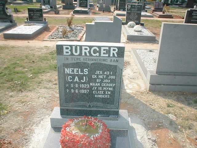 BURGER C.A.J. 1923-1997