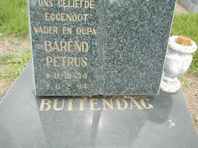 BUITENDAG Barend Petrus 1934-1994