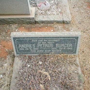 BURGER Andries Petrus 1902-1949