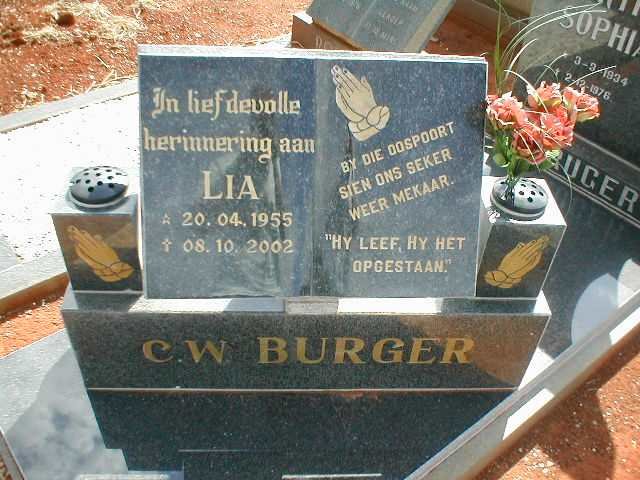 BURGER C.W. 1955-2002